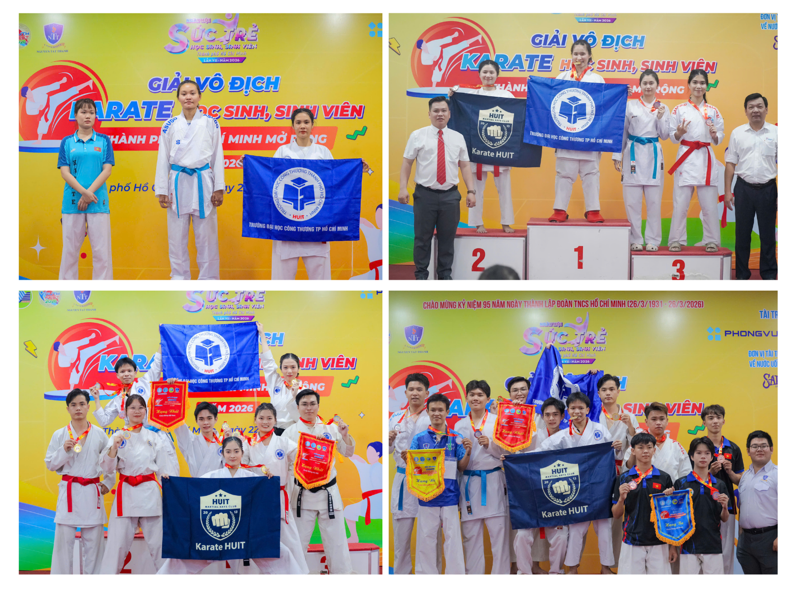 Đoàn VĐV Trường ĐH Công Thương TPHCM tham gia Giải Karate sinh viên TPHCM năm 2026