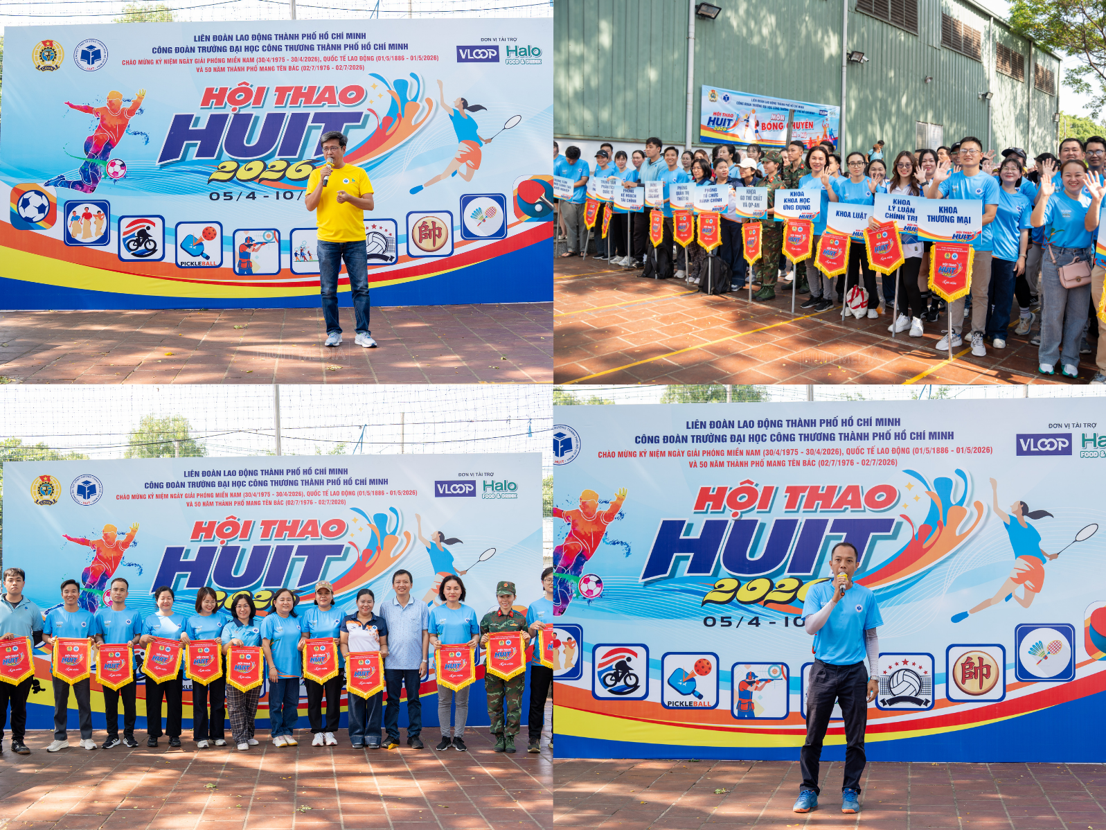 Khoa GDTC&QP-AN Sôi nổi tham gia Hội thao Công đoàn HUIT 2026